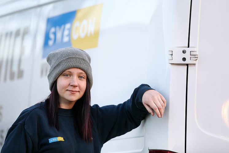 Jessica Neiglick - servicetekniker Swecon i Västerås