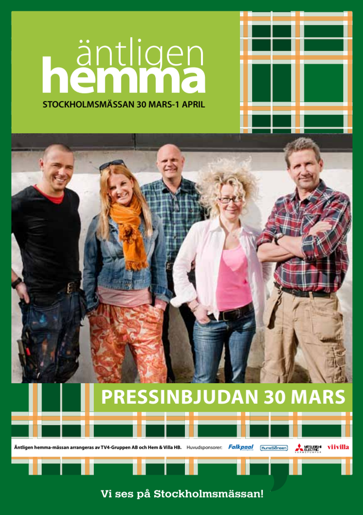 Välkommen till Äntligen hemma-mässans pressfrukost den 30 mars