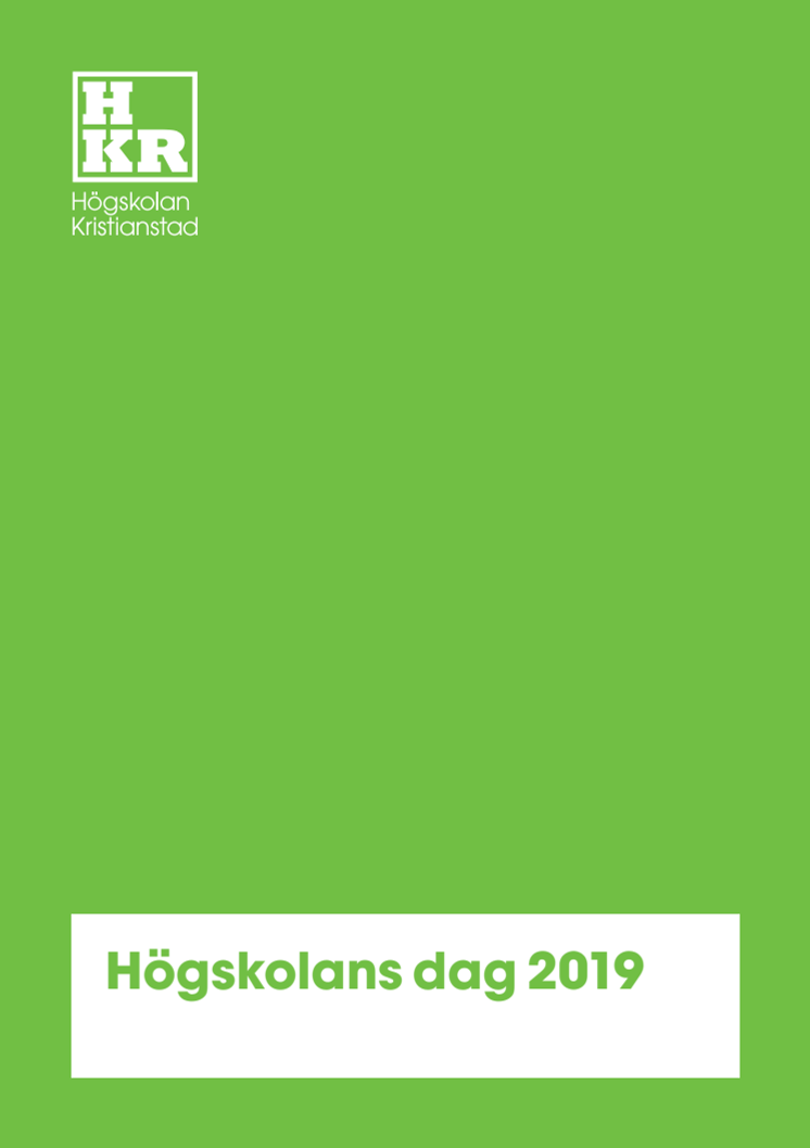 Program Högskolans dag 2019