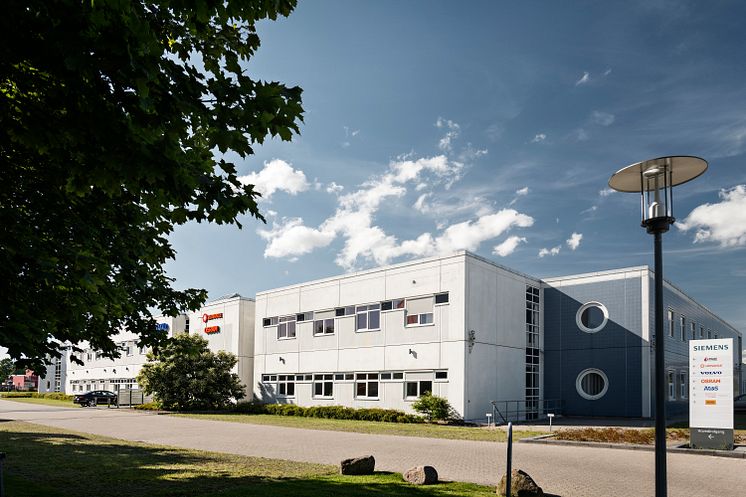 Den gamle Siemensbygning i Taastrup, som nu fremstår helt nyistandsat