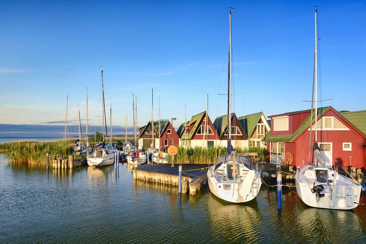 Ahrenshoop: Gamle fiskerhuse i Nationalpark Vorpommersche Boddenlandschaft 