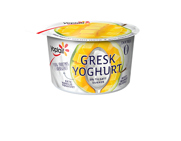 Yoplait Double 0% Duo med most mango og eple