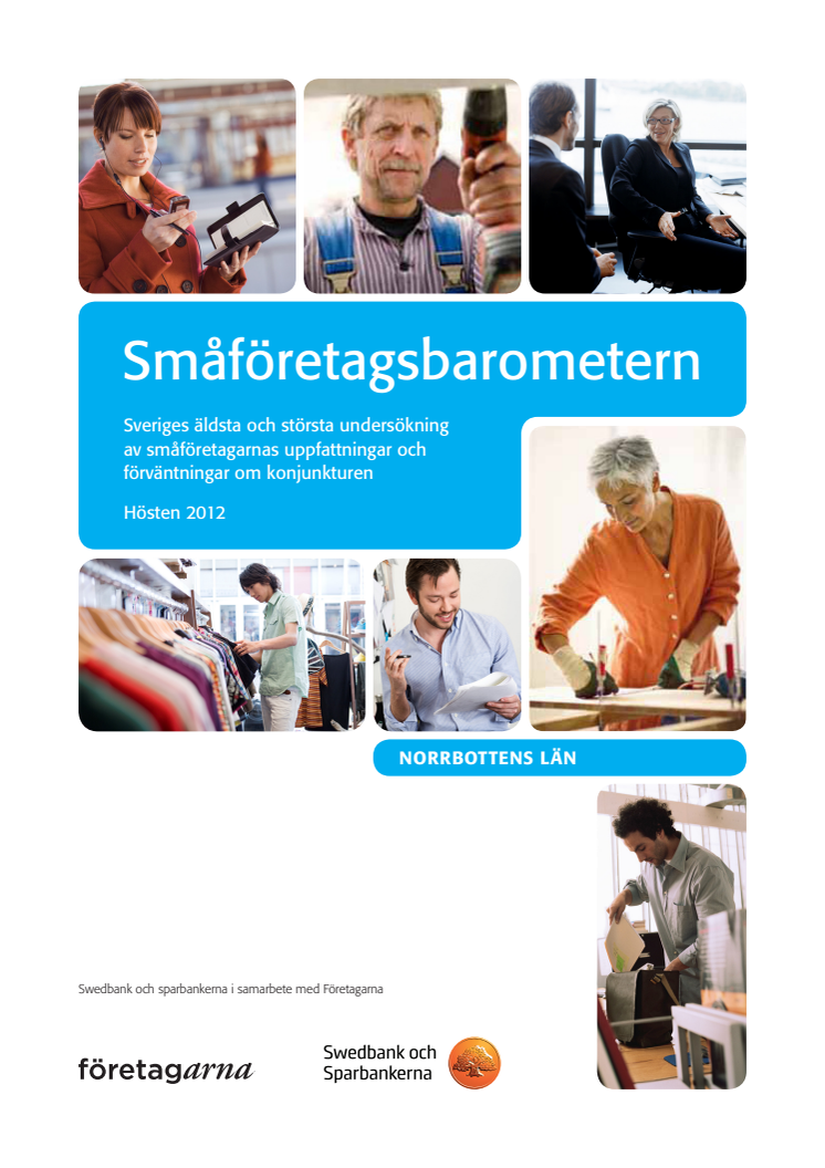 Småföretagsbarometern för Norrbotten hösten 2012
