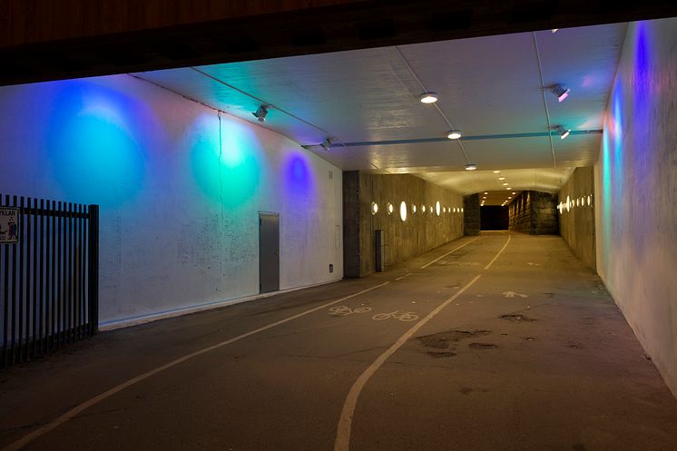 Ny ljussättning vid Karlbergstunneln