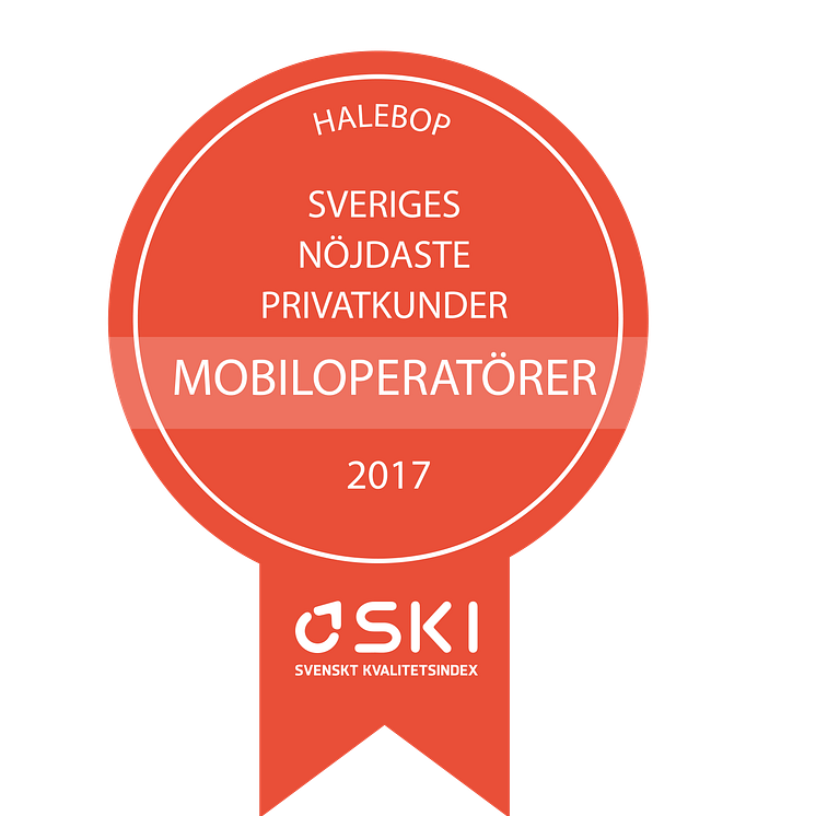 Halebop har Sveriges nöjdaste privatkunder enligt SKI 2017