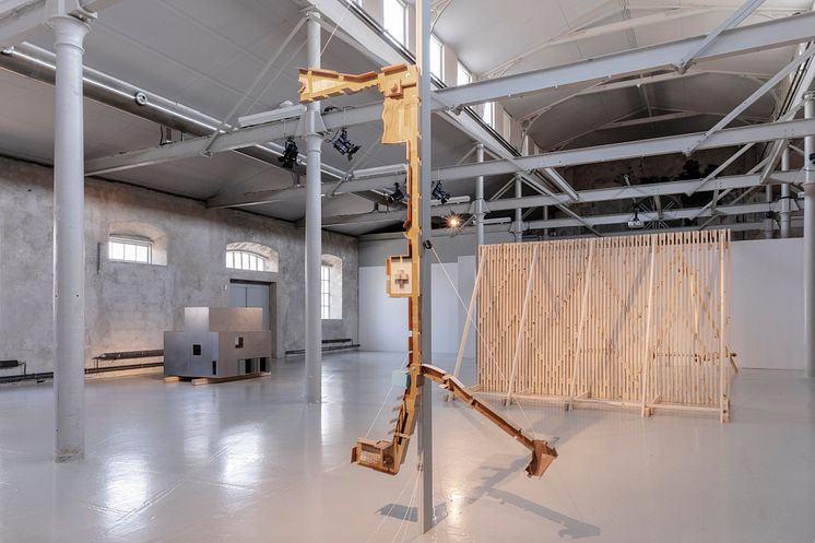 Utställningsvy Arkitekturer – Åtta samtida undersökningar