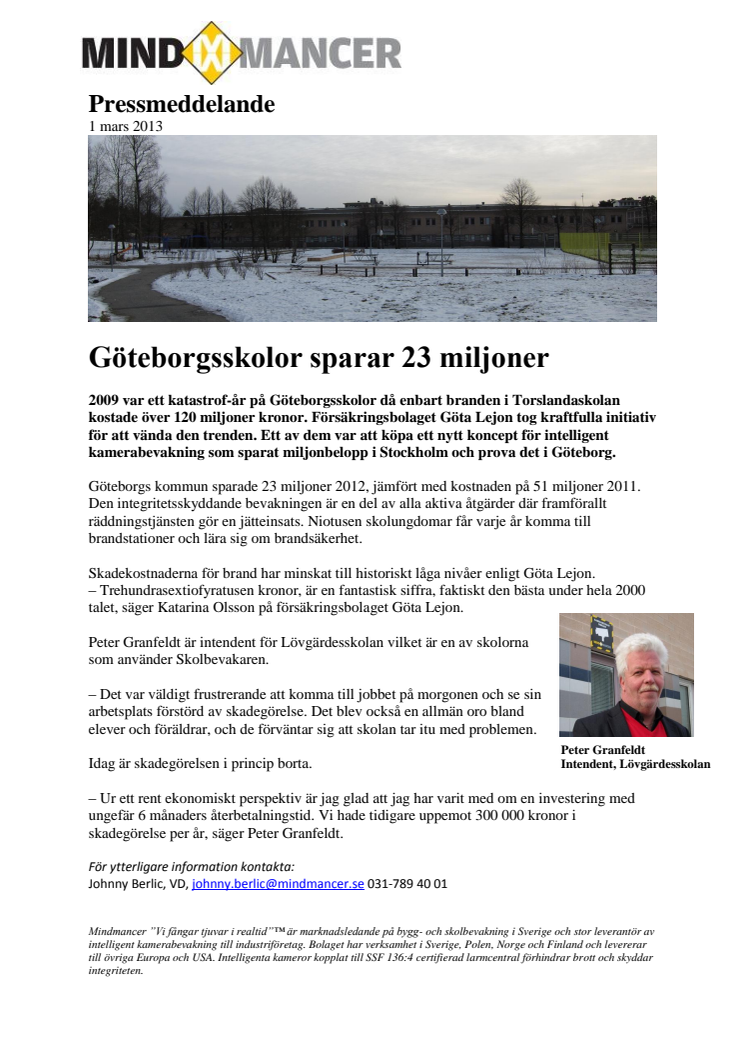 Göteborgsskolor sparar 23 miljoner