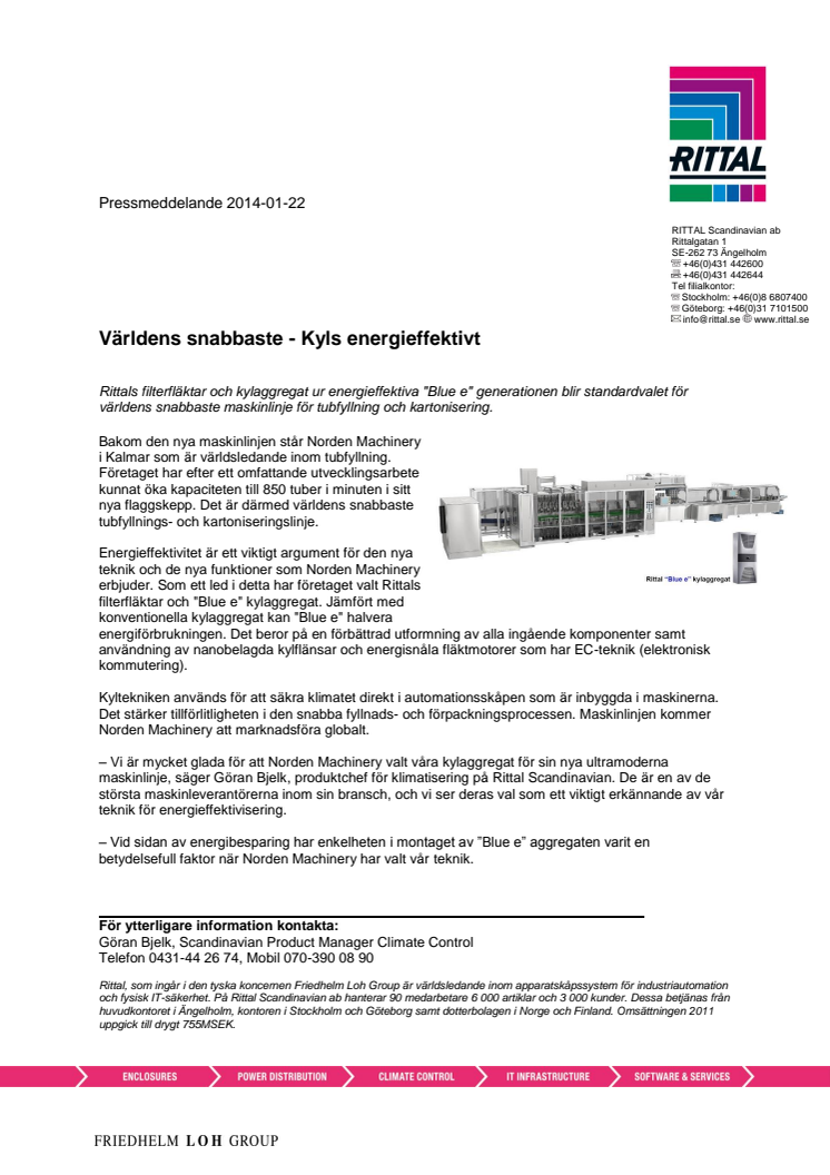 Världens snabbaste - kyls energieffektivt