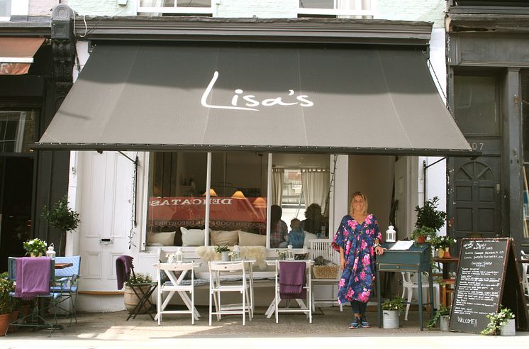 Exteriour at Lisa's, a new Swedish bar and resturant in London's Notting Hill