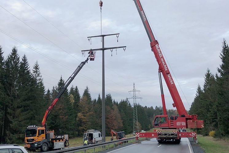 Rückbau Freileitung Tettau