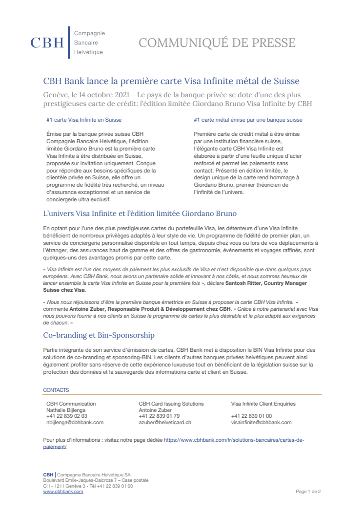 Communiqué de presse CBH Bank - Visa Infinite - 14 octobre 2021.pdf