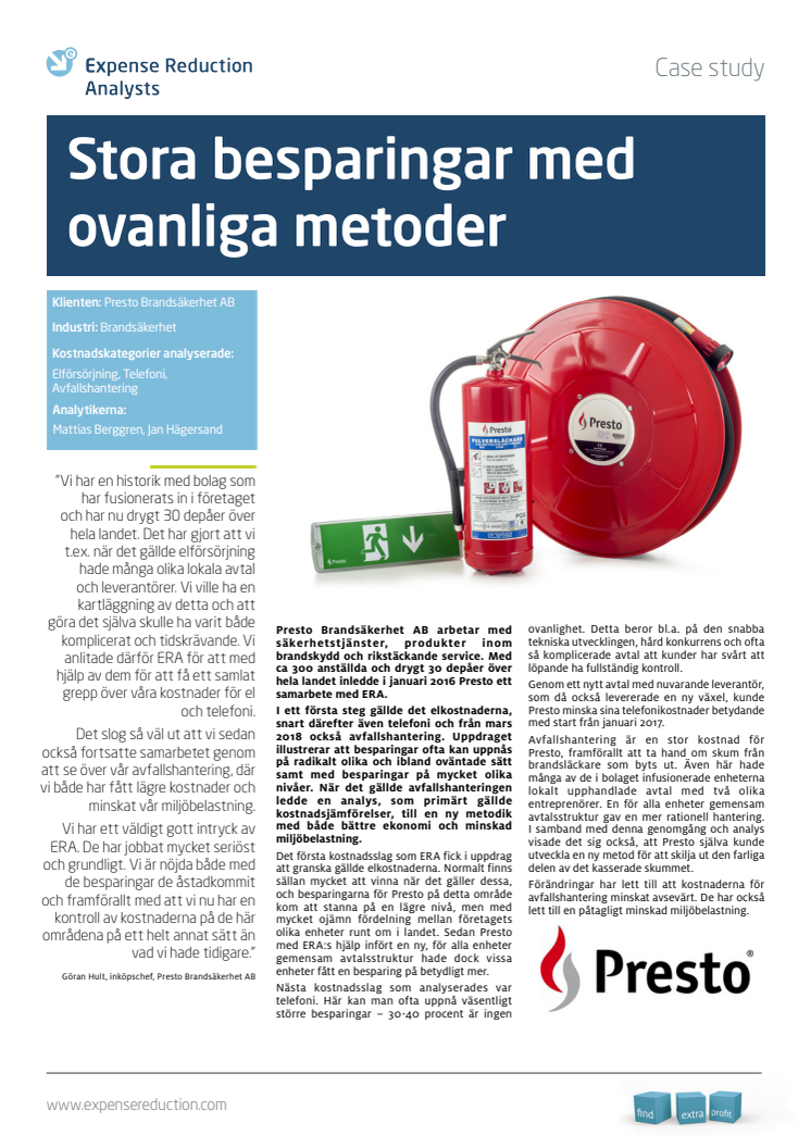 Presto Brandsäkerhet AB