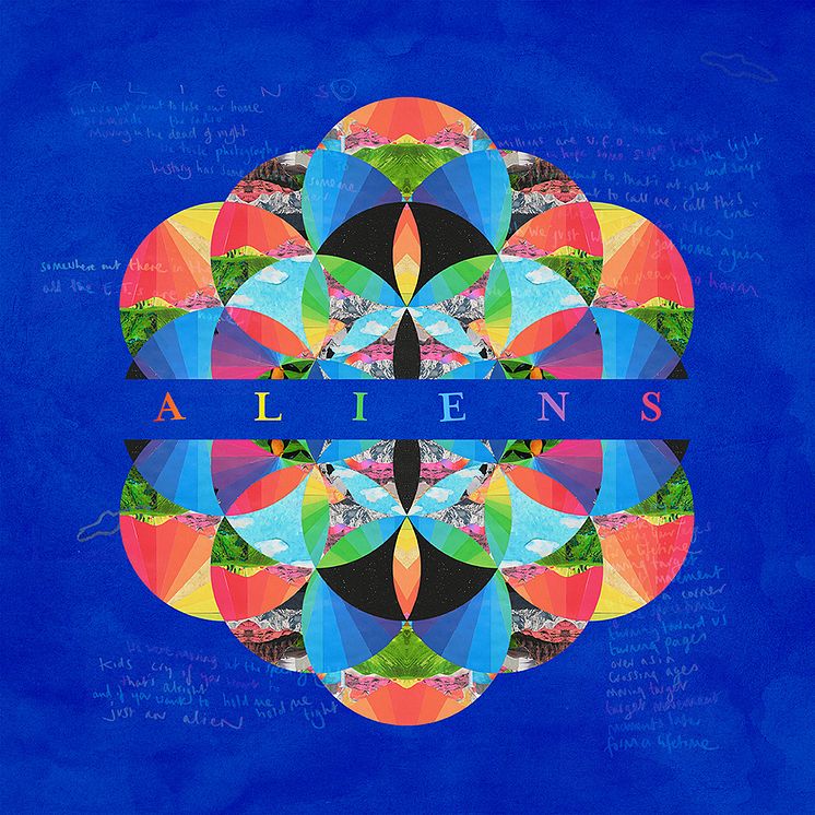 Coldplay - A L I E NS artwork