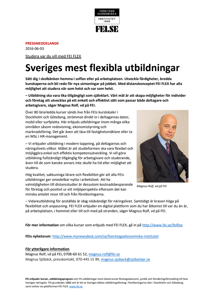 Sveriges mest flexibla utbildningar