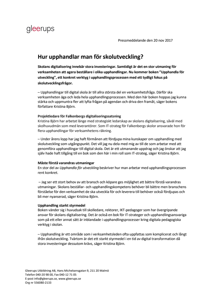 ​Hur upphandlar man för skolutveckling?