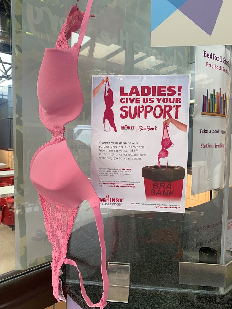 A new 'bra bank' is launching at Bedford station