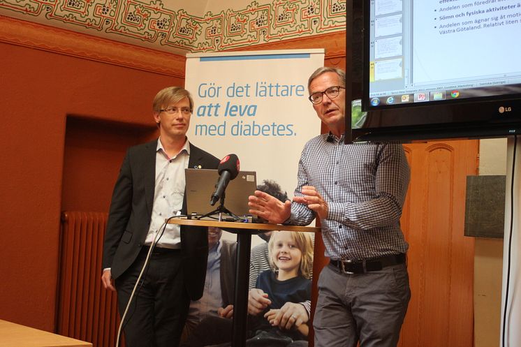 Fredrik Löndahl, Ordf. Diabetesförbundet och Dr Anders Lindh, Verksamhetschef, Husläkarna Österåker