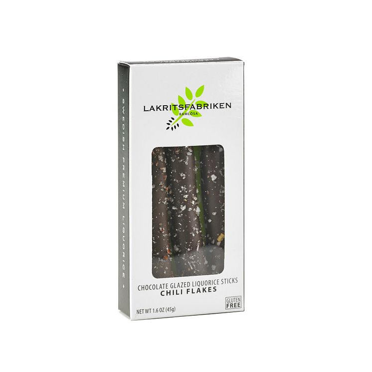 Liquorice Sticks Dark Chocolate & Chili, 45g