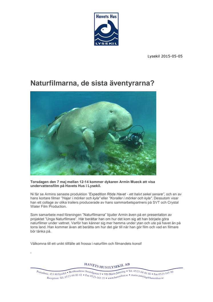 Naturfilmarna, de sista äventyrarna?
