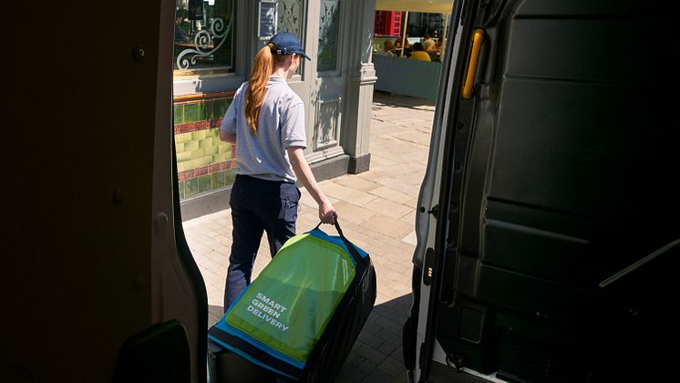 selvkjørende varelevering Hermes 2021 Storbritania