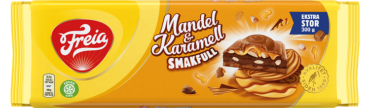 Freia Smakfull Mandel & Karamell, 300g