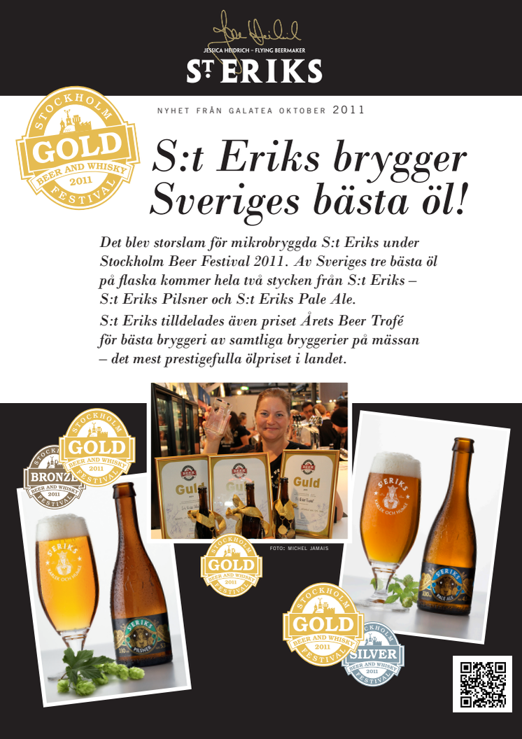 S:t Eriks brygger Sveriges bästa öl!