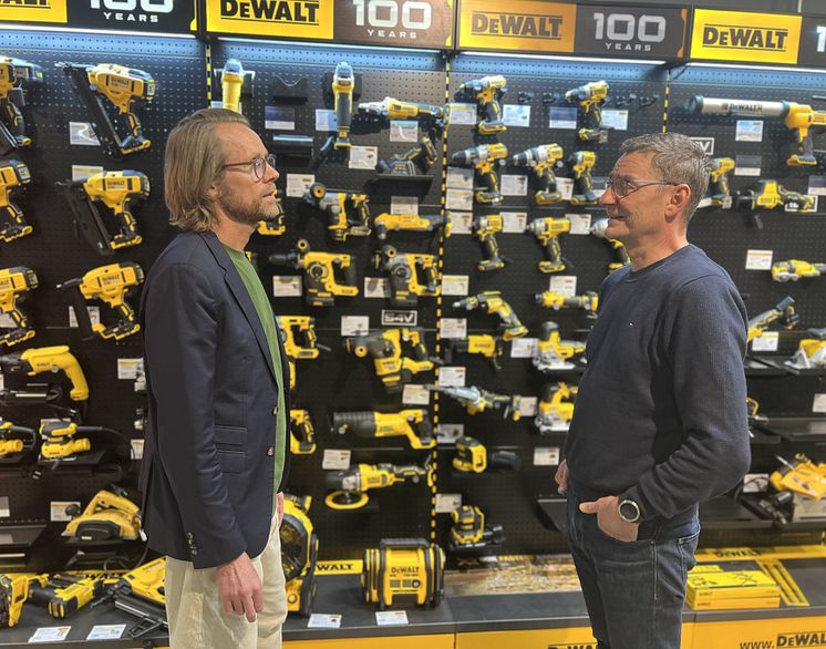 Thomas Granhof, der er medstifter og CSO i The 0-Mission & Jan Brevadt, der er Bæredygtighedschef i Carl Ras