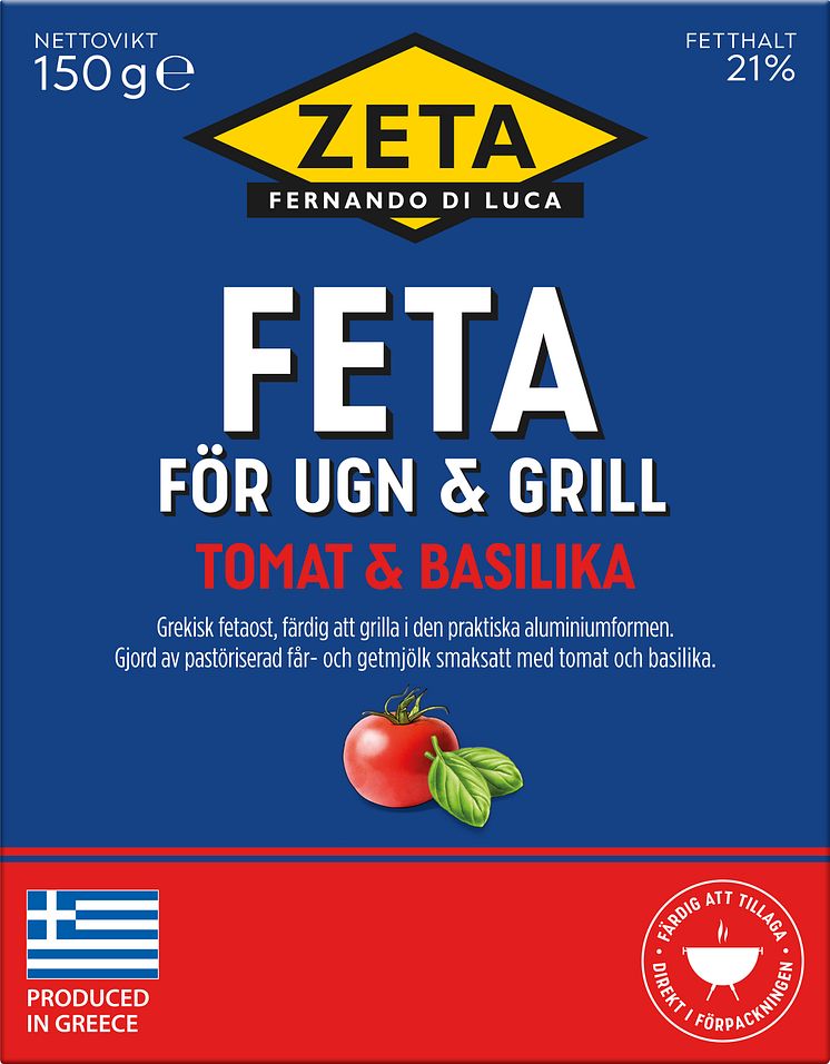 Produktbild Zeta Feta för ugn & grill, tomat