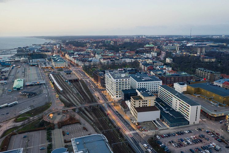 Helsingborgs tingsrätt drönarbild