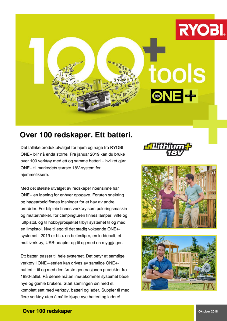 Over 100 redskaper. Ett batteri.