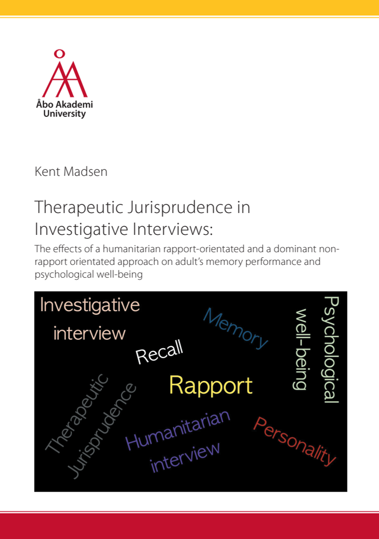 Therapeutic Jurisprudence in Investigative Interviews