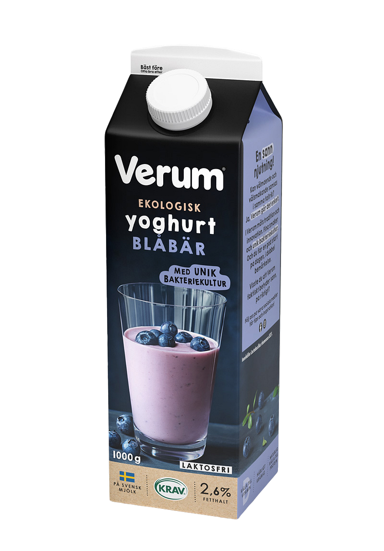 Verum Yoghurt Blåbär Ekologisk