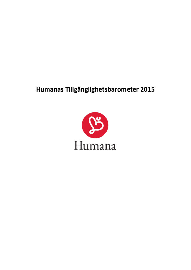 Tillgänglighetsbarometern 2015