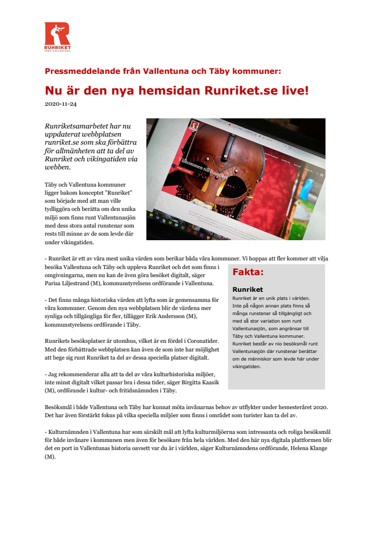 Nu är den nya hemsidan Runriket.se live! 