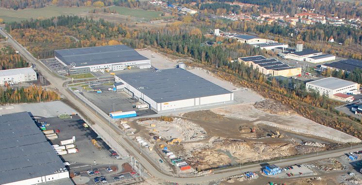 Ny DHL-terminal  i Rosersberg, norr om Stockholm