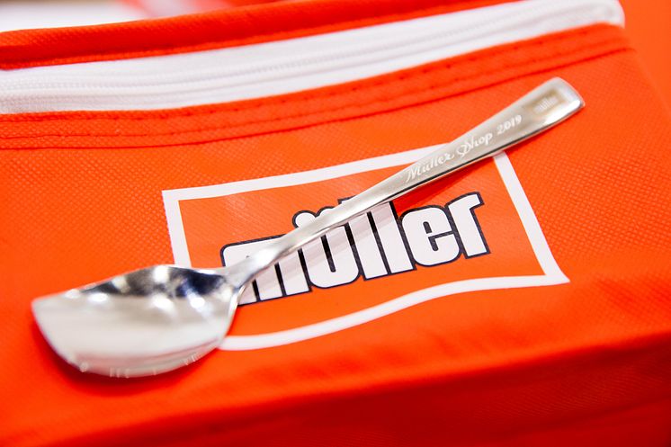 Personalised spoon at the Müller Corner Shop