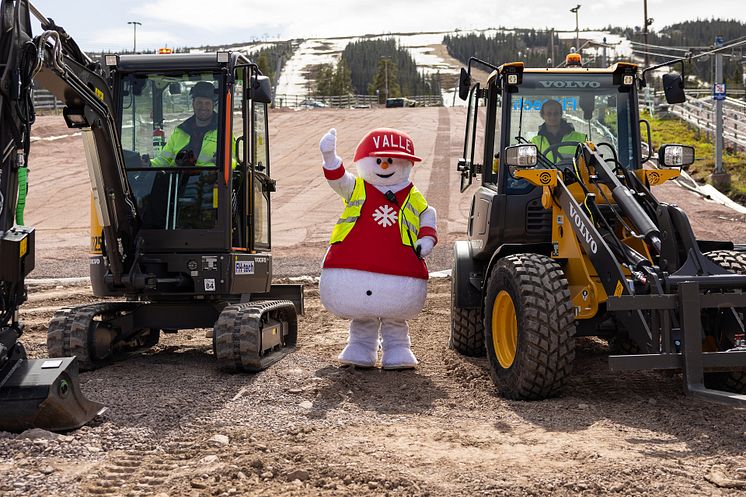 Volvo och Valle hos SkiStar i Sälen