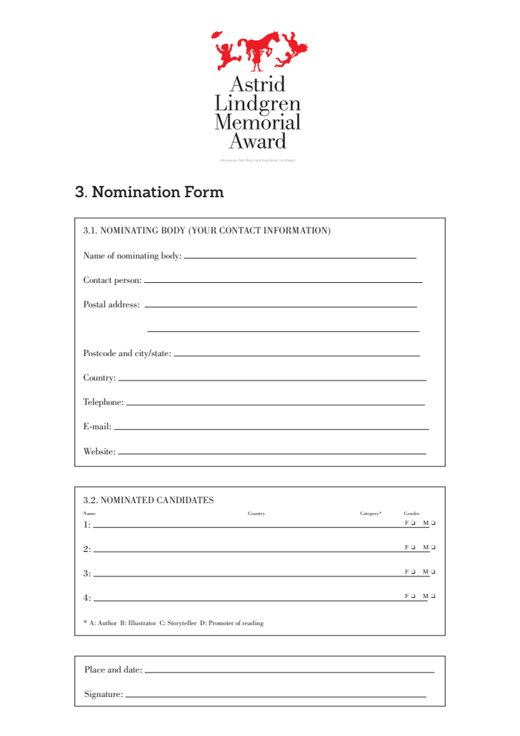 Nomination form 2019