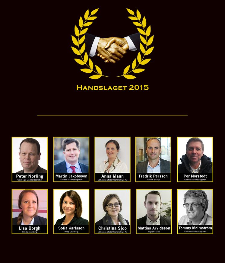 Nominerade till Handslaget 2015! 