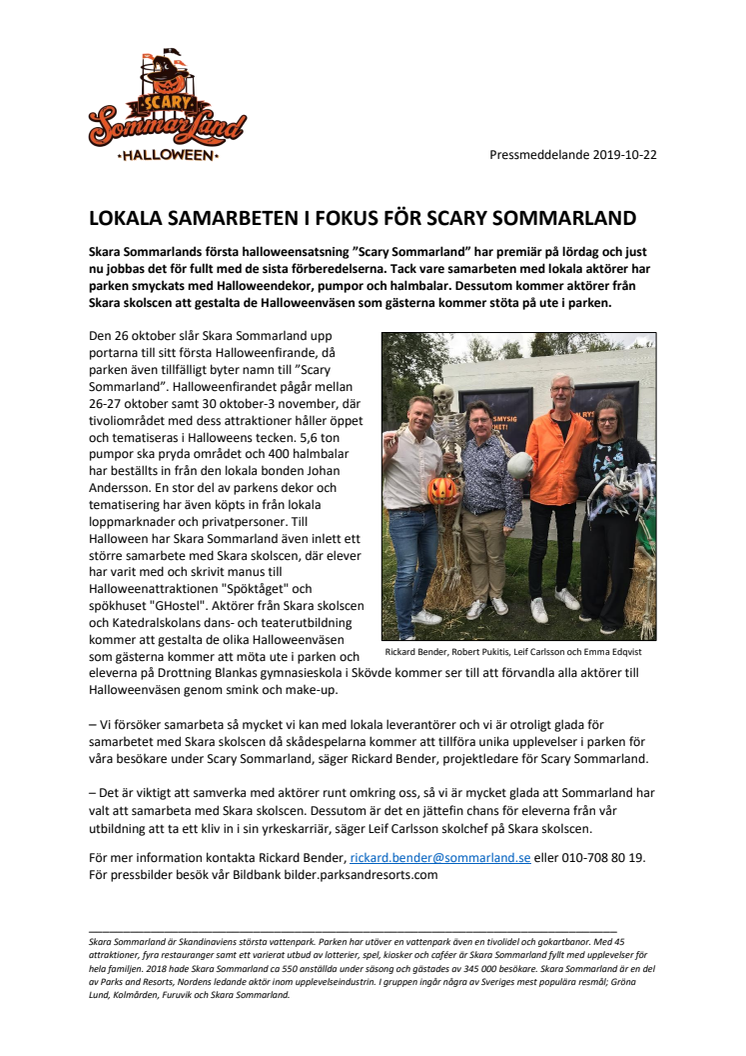 Lokala samarbeten i fokus för Scary Sommarland