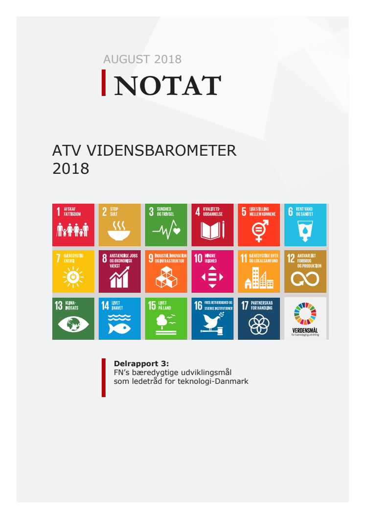 ATV Vidensbarometer 2018: Bæredygtighed