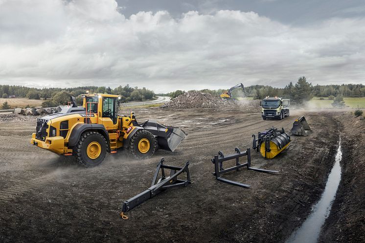 Hjullastare Volvo L110H - redskap