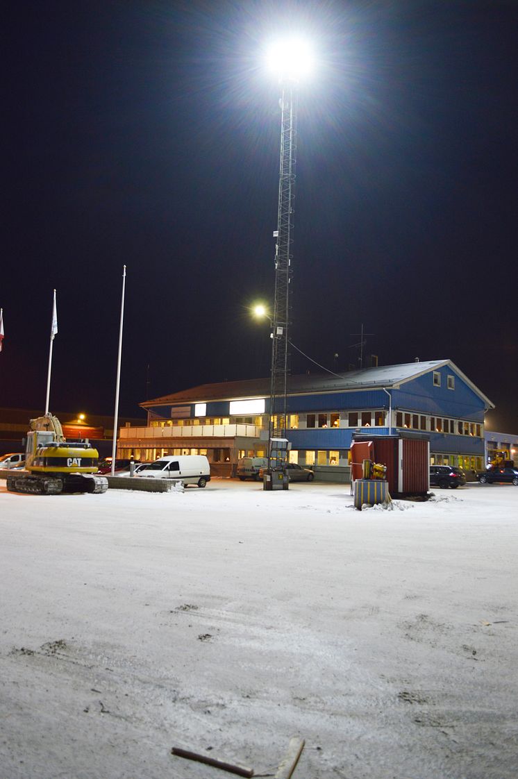 Mastbelysning Piteå Hamn