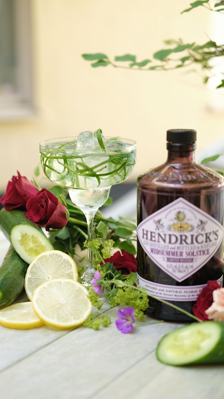 Gurkstrimlor + Hendrick's Gin