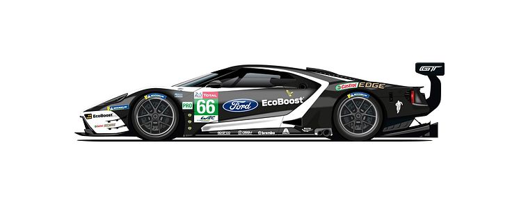 Ford hylder Le Mans-sejre med unikke Ford GT-design