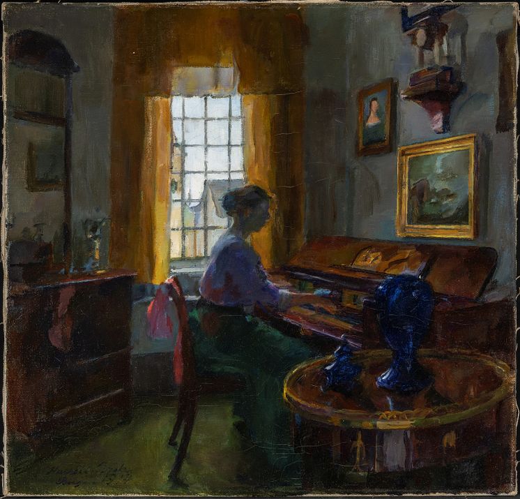 Harriet Backer, Lavendler, 1914, Kode.