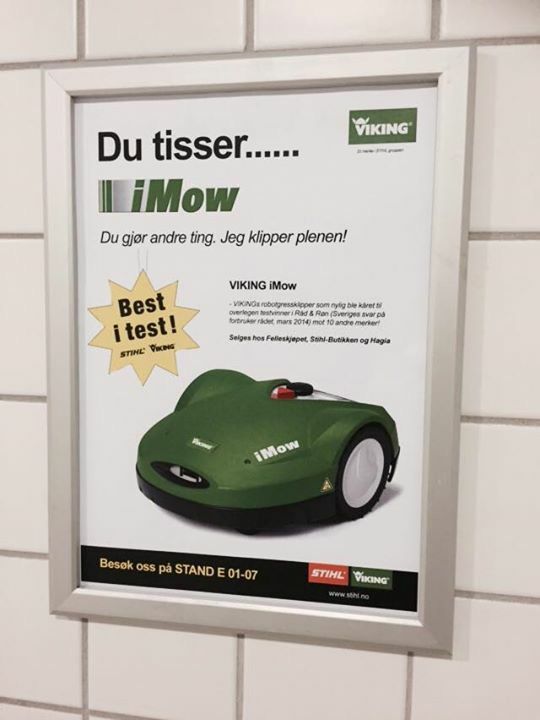 Reklameplakat iMow