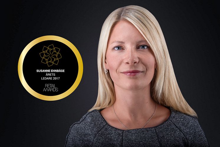 Susanne Ehnbåge, Årets Leder 2017 (Retail Awards) 