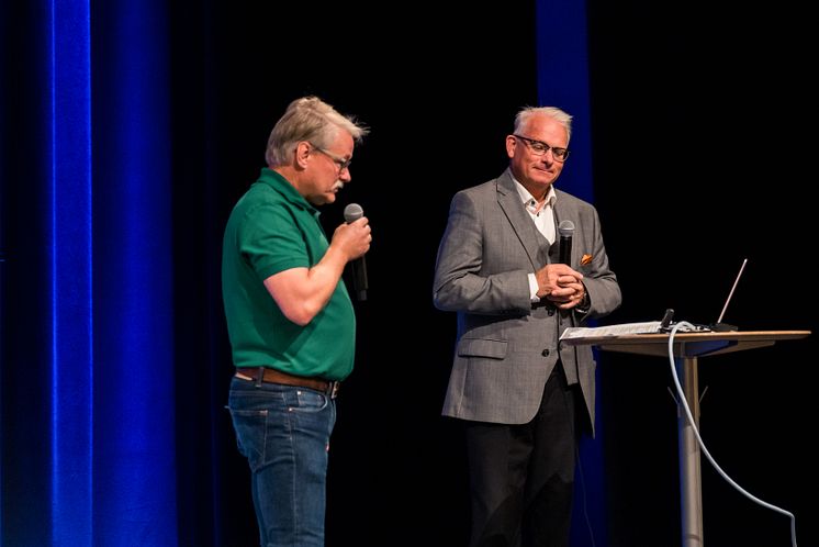 Finnvedsbostäder 70 år - Stanley Guldmyr och Lars Lejon - foto John Nelander