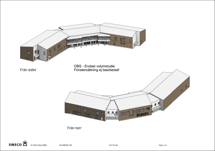 Volymskiss för ny skola i Bullmark